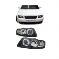 Μπροστινά Φανάρια Set Για Audi A3 8L 00-03 Projectors Μαύρα H1/H7 Depo - Headlights - Xenon - Bulbs